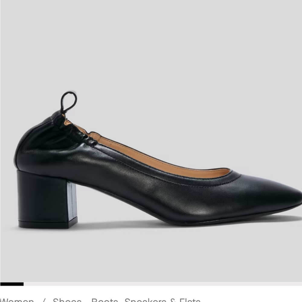 Everlane Italian Leather Day Heel Black